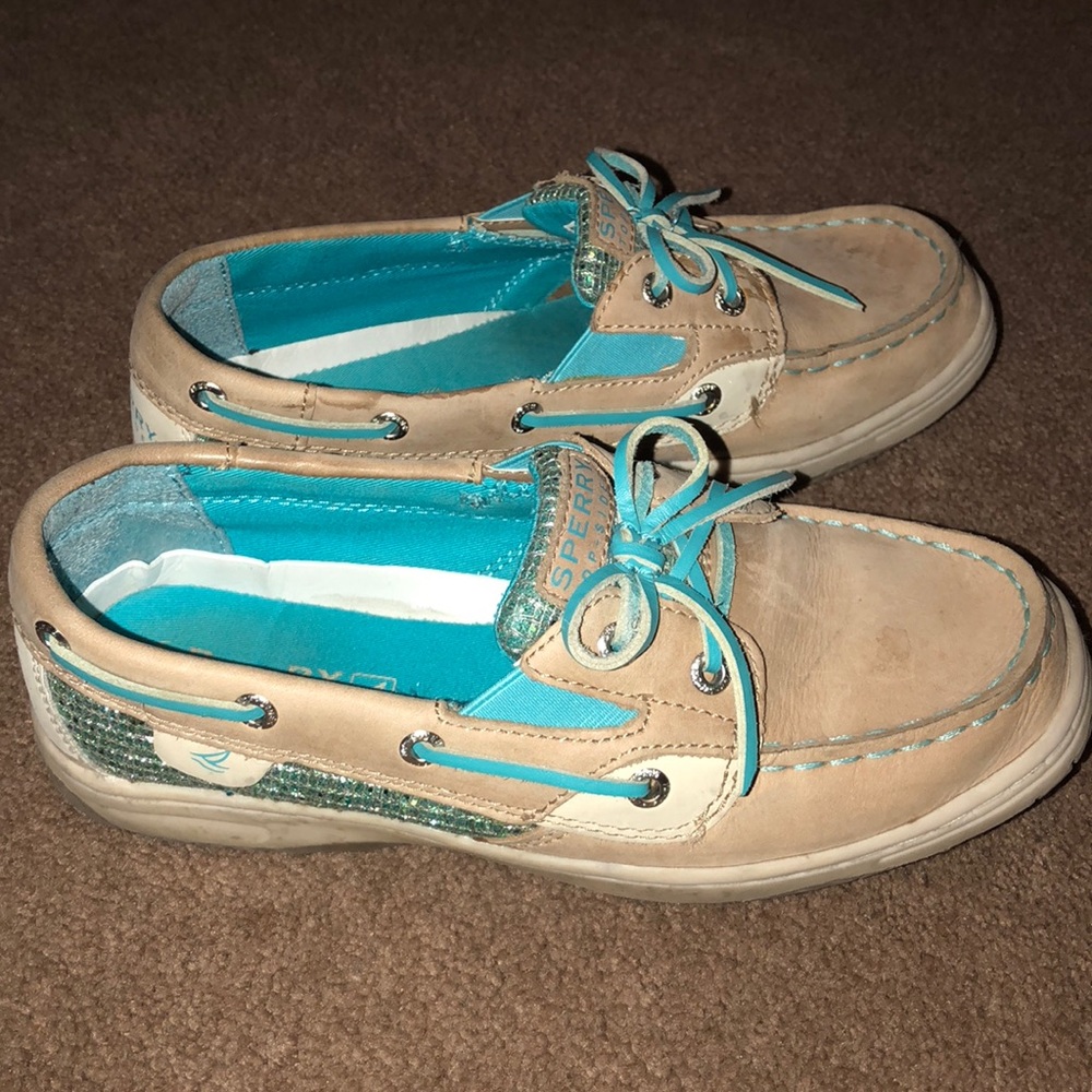 Sperrys Blue Glitter